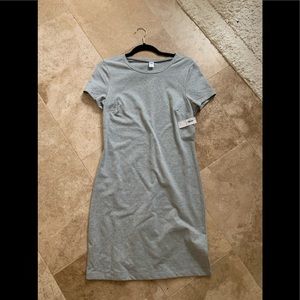 Old navy size medium gray t-shirt dress NWT